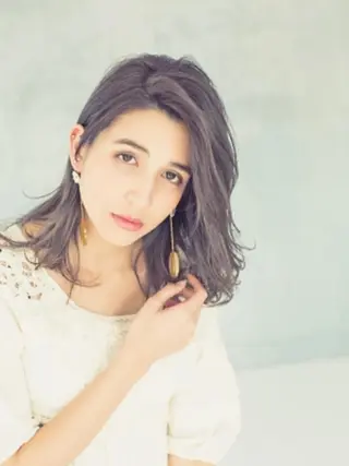 ミディアム カラー パーマ amie 川越駅店 【アミ】のヘアスタイル