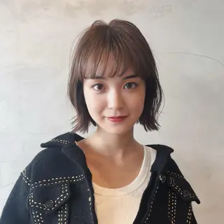 ミディアム くぎお けんじのヘアスタイル