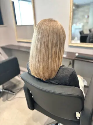 セミロング 加藤 藍のヘアスタイル