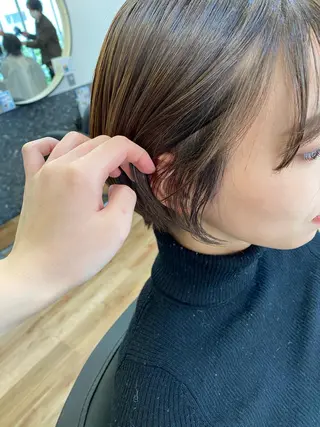 ショート レイヤー/顔周り 田山 穂波のヘアスタイル