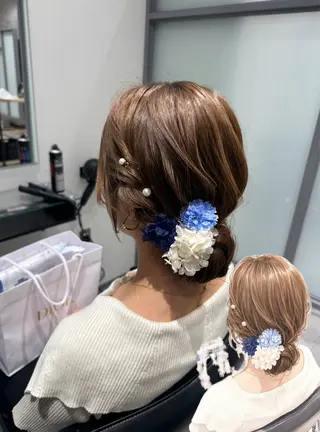 ヘアアレンジ NANOHA エクステ・ヘアセットのヘアスタイル