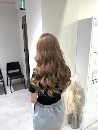 ロング カラー 髪質改善/レイヤー 兼折楓馬のヘアスタイル
