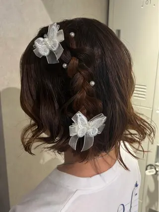 ヘアアレンジ 透明感カラー🫧🎀 まりなのヘアスタイル