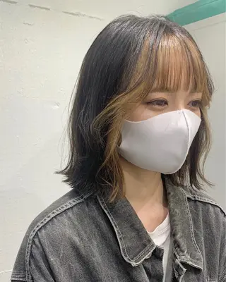 ミディアム カラー ヘアアレンジ 憧れの艶ハイトーンへ 🌙サイダサキのヘアスタイル
