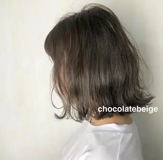 カラー ボブ♡柔らかいカラー 實松栞理のヘアスタイル