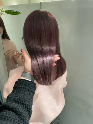 セミロング ショート⌇艶カラー ⌇ RIN🌙のヘアスタイル
