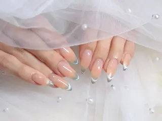 ネイル ワンホン韓国ちゅるん ネイル✨🎀AMIのネイルデザイン