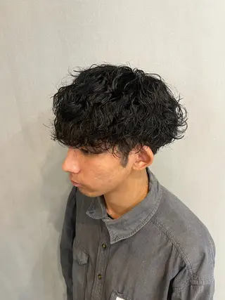 ショート パーマ メンズ 山下和輝/fifth メンズパーマのヘアスタイル