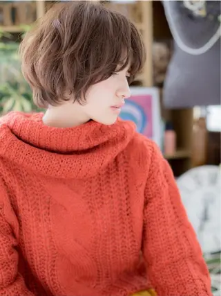 ショート カラー パーマ 🍀鶴貝 幸哉🍀のヘアスタイル