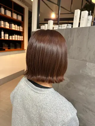 ミディアム カラー 三好 羽美のヘアスタイル