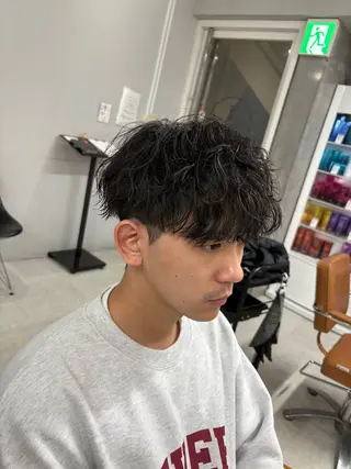 ショート パーマ 海外風パーマ カラー特化園田　楓莉のヘアスタイル