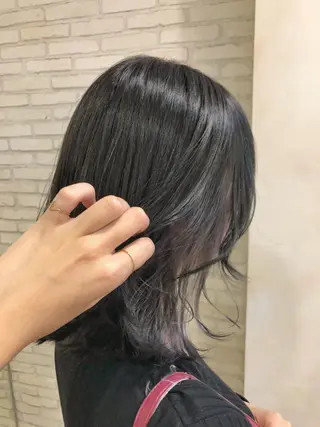 ミディアム カラー 大平 美沙のヘアスタイル