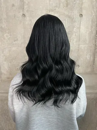 ロング カラー ヘアアレンジ 縮毛矯正/髪質改善/ ブリーチ毛/木元渓太のヘアスタイル
