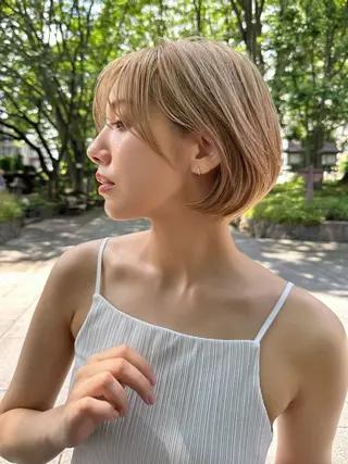 ショート 縮毛矯正/レイヤー taiga🧡のヘアスタイル