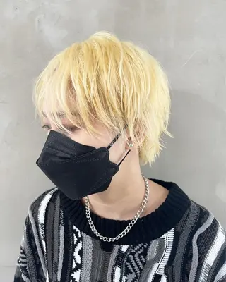 ショート カラー ハッシュカット/ハイ トーン/HIROKIのヘアスタイル