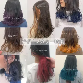 セミロング カラー ヘアアレンジ 💞あざと可愛い💞 児玉大地のヘアスタイル