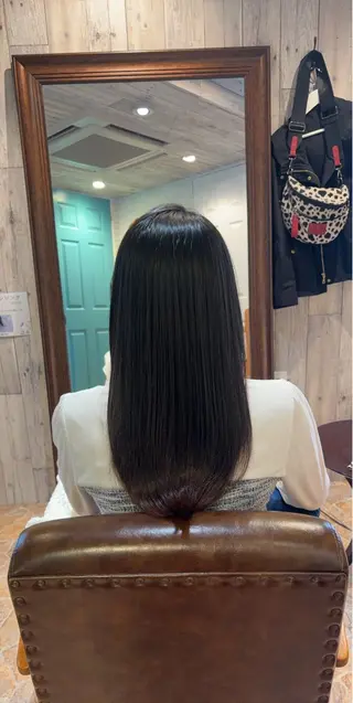 セミロング パーマ かさい さきのヘアスタイル