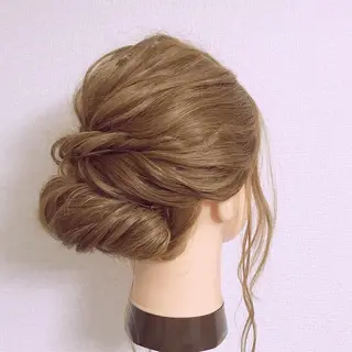 セミロング ヘアアレンジ Satsuki ✂︎♡のヘアスタイル