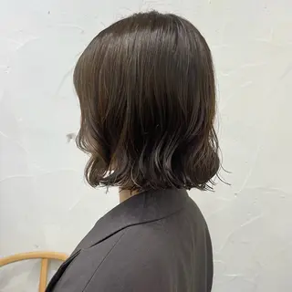 ミディアム カラー パーマ akane/ボブ /ブラウンベージュのヘアスタイル