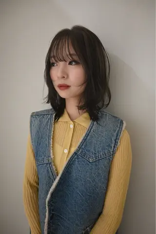 ミディアム カラー aya / ニュアンスカラーのヘアスタイル