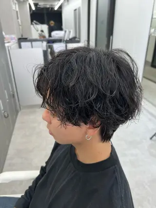 パーマ メンズ 曲がる縮毛矯正/ パーマ/佐野友尉のヘアスタイル