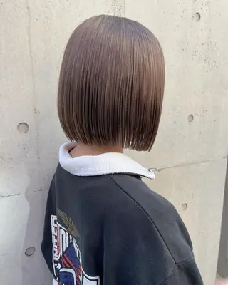 ショート カラー ヘアアレンジ ボブ指名1位/パツッ とボブ/似合わせのヘアスタイル