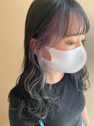 ミディアム カラー 暖色/ブリーチカラー 🎀 M i k uのヘアスタイル