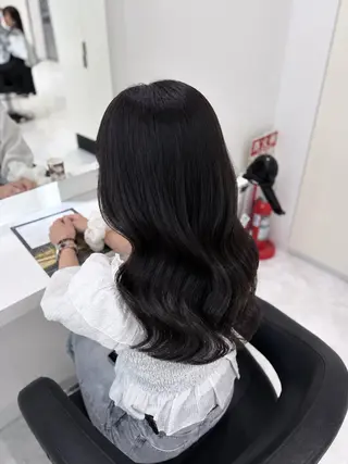 ロング カラー ヘアアレンジ 💓色落ちまで綺麗な 垢抜けカラー💓のヘアスタイル