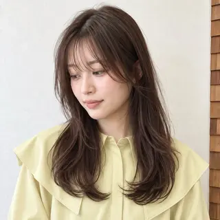 ロング カラー 銀座/モテ🤍垢抜け レイヤー/あさみのヘアスタイル