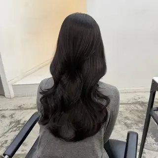 セミロング カラー ヘアアレンジ 🎀モテ暖色× エクステ🎀あかりのヘアスタイル