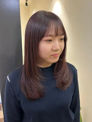 ロング カラー hubhair レイヤー/透明感のヘアスタイル