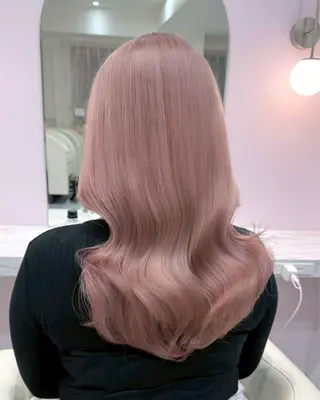 ロング カラー ハイトーンカラー💞 くるみ🎀のヘアスタイル