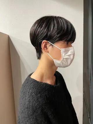 ショート カラー パーマ メンズ 表参道🌿赤み消し カラー/チナツのヘアスタイル