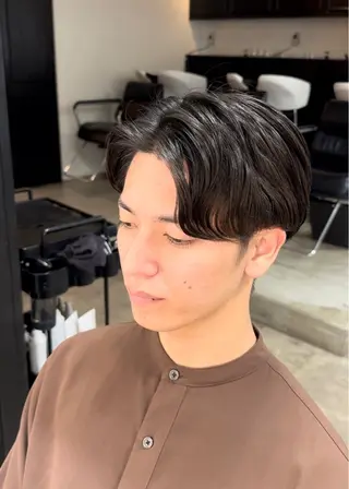 ショート パーマ メンズ 【海外風ヘア、 似合わせ】KAEDEのヘアスタイル