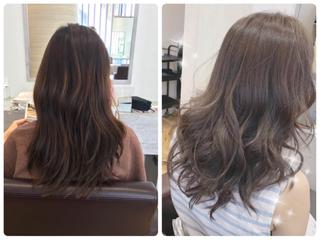 ロング カラー 古川 永遠のヘアスタイル