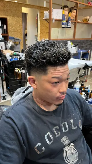 ショート カラー パーマ ヘアアレンジ メンズ 中野 あおいのヘアスタイル