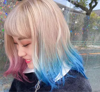 カラー AO アオのヘアスタイル