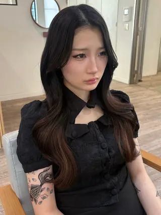 ロング 大木 唯月のヘアスタイル