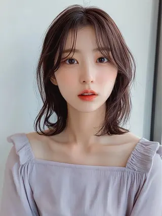 ミディアム カラー 澤田 真弥のヘアスタイル