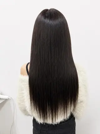 カラー ヘアアレンジ ロング MISAKIエクステ ブリーチ\5900のヘアスタイル