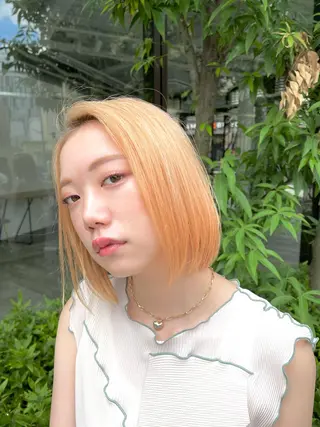 ミディアム カラー 似合わせショート×透 明感/やじまたかしのヘアスタイル