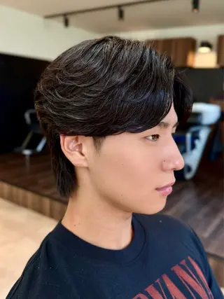 ショート パーマ メンズ 石田 翔琉のヘアスタイル