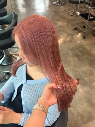 ロング カラー ハイトーン 横浜💞ミオのヘアスタイル