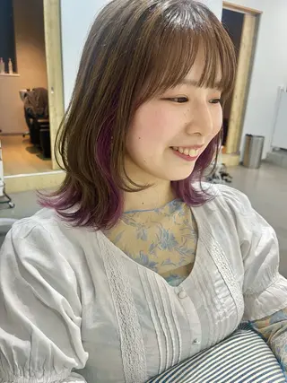 ミディアム カラー 🌼sunc HINAMI🌼のヘアスタイル