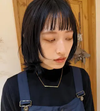 ミディアム マエハラ ナナのヘアスタイル