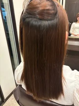 ロング 縮毛矯正特化/ 小顔カット/森彪真のヘアスタイル