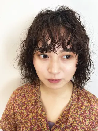 ショート パーマ 関 京磨のヘアスタイル