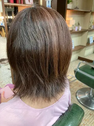 ミディアム 中尾 柊斗のヘアスタイル