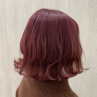 ミディアム カラー 🫧透け感⋆艶髪💎 山口アヤカのヘアスタイル