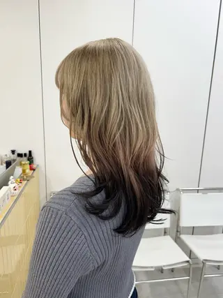セミロング 髪質改善/艶カラー /レイヤーカット💛のヘアスタイル